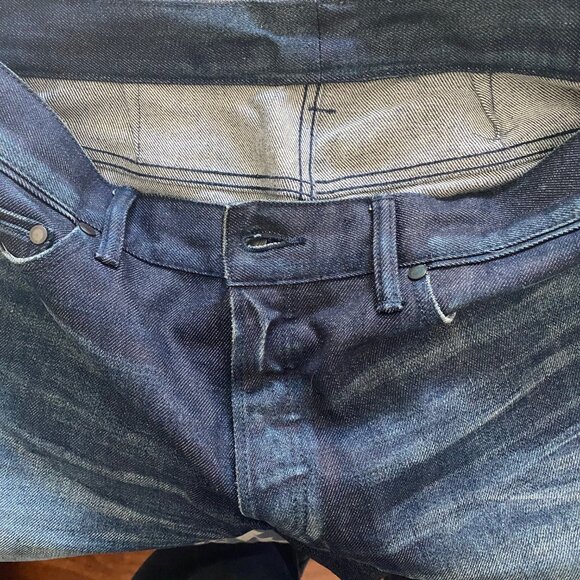 John Elliott Cast 2 Slim Skinny Jeans Iodine Dark Faded Indigo 34 - Picture 13 of 13